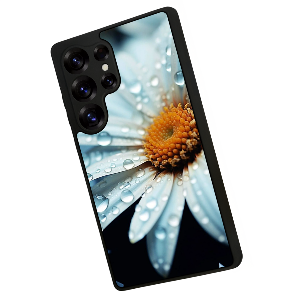Samsung Galaxy S25 Ultra Uyumlu Cicek Tasarımlı Glossy Premium Kılıf