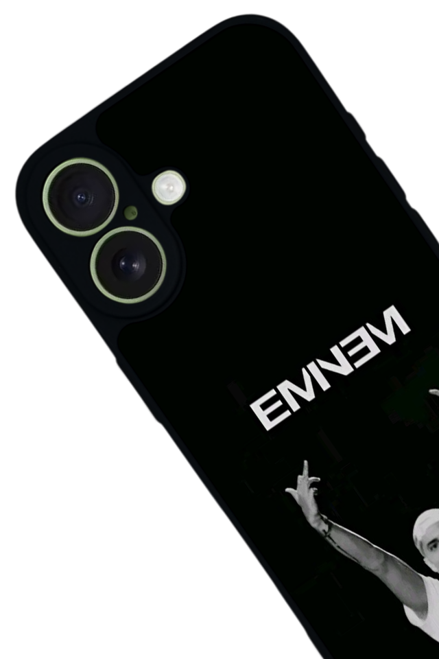 iPhone 17 Uyumlu Eminem Tasarımlı Glossy Premium Kılıf