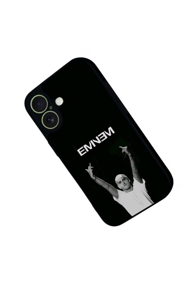 iPhone 17 Uyumlu Eminem Tasarımlı Glossy Premium Kılıf