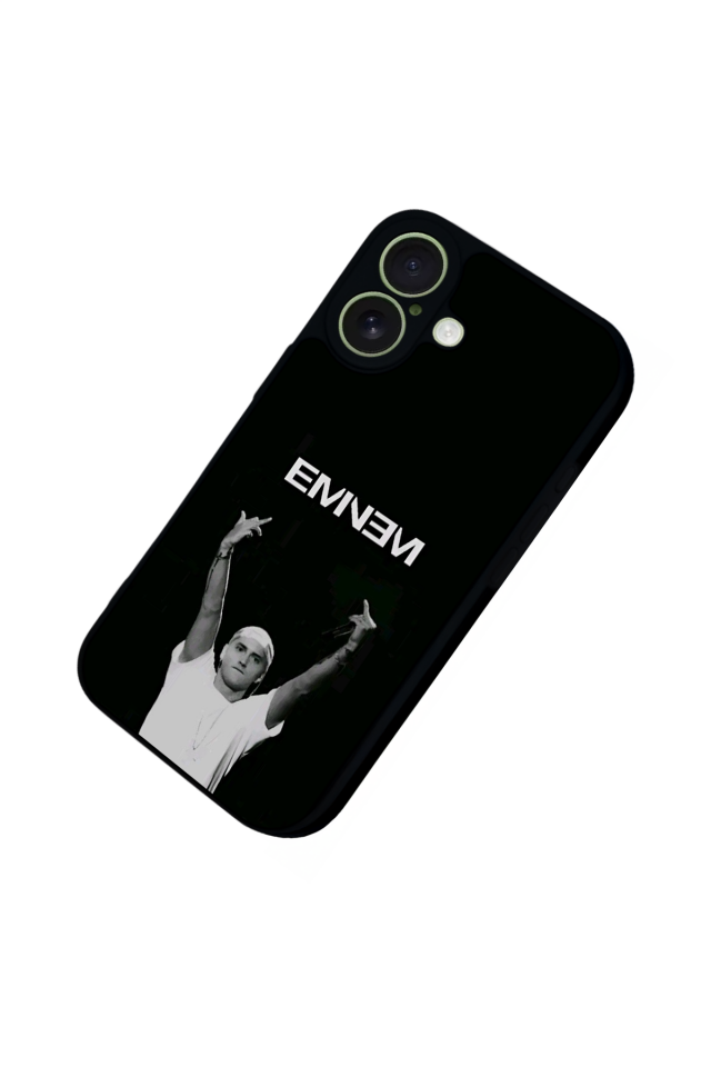 iPhone 17 Uyumlu Eminem Tasarımlı Glossy Premium Kılıf