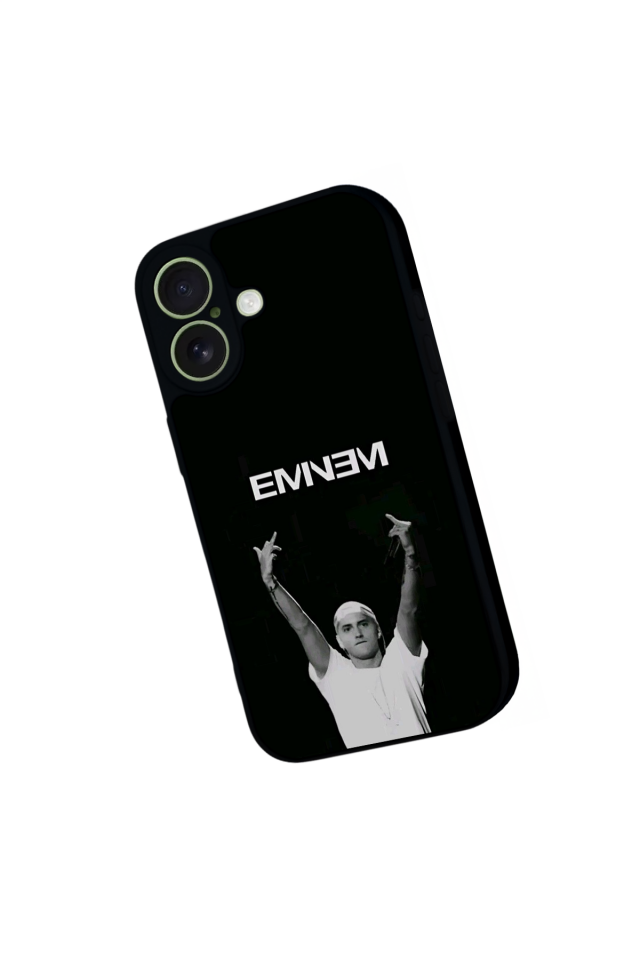 iPhone 17 Uyumlu Eminem Tasarımlı Glossy Premium Kılıf