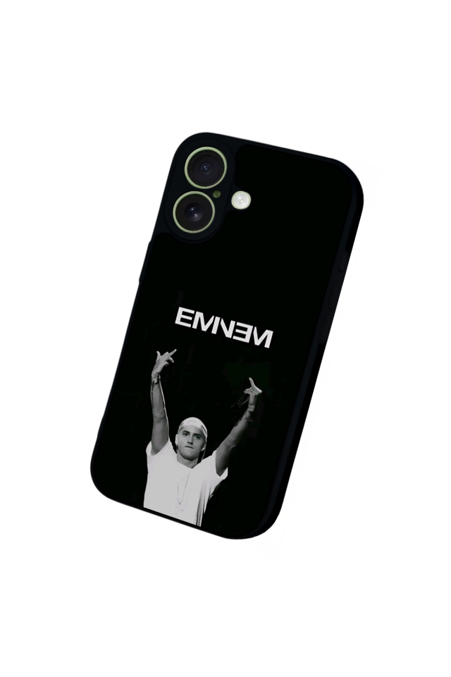 iPhone 17 Uyumlu Eminem Tasarımlı Glossy Premium Kılıf