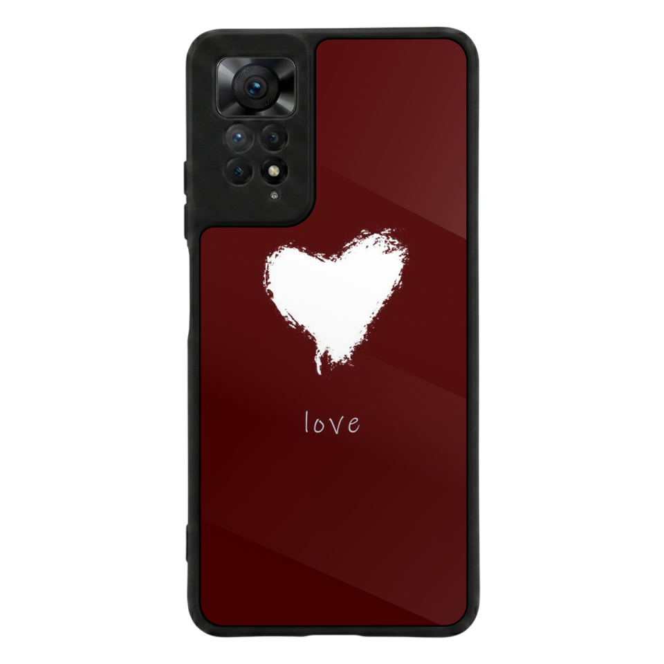 Xiaomi Redmi Note 12 Pro Uyumlu Kalp Love Tasarımlı Glossy Premium Kılıf