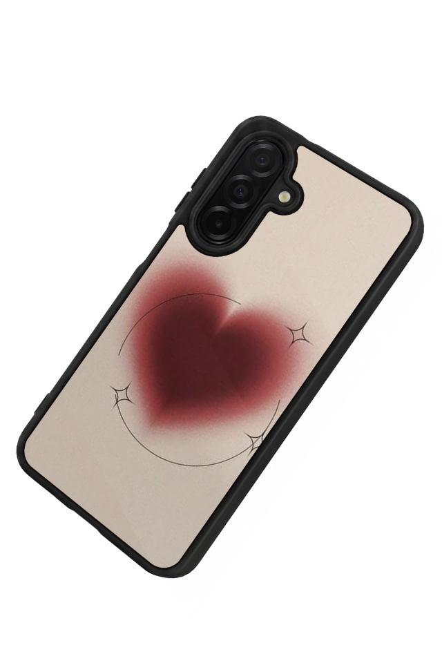 Samsung Galaxy A26 Uyumlu Kalp Love Tasarımlı Glossy Premium Kılıf