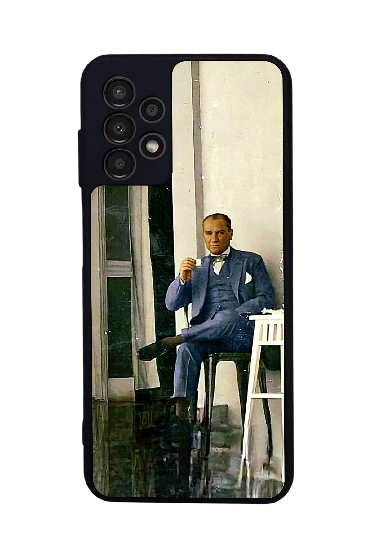 Samsung Galaxy A23 Uyumlu Mustafa Kemal Ataturk Tasarımlı Glossy Premium Kılıf