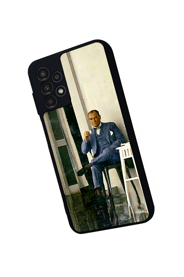 Samsung Galaxy A23 Uyumlu Mustafa Kemal Ataturk Tasarımlı Glossy Premium Kılıf