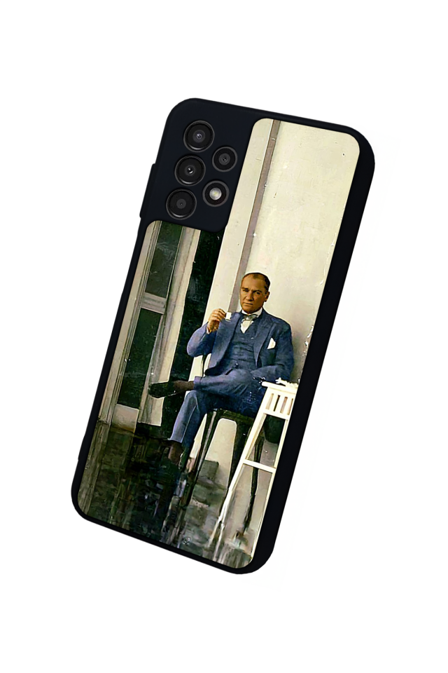 Samsung Galaxy A23 Uyumlu Mustafa Kemal Ataturk Tasarımlı Glossy Premium Kılıf