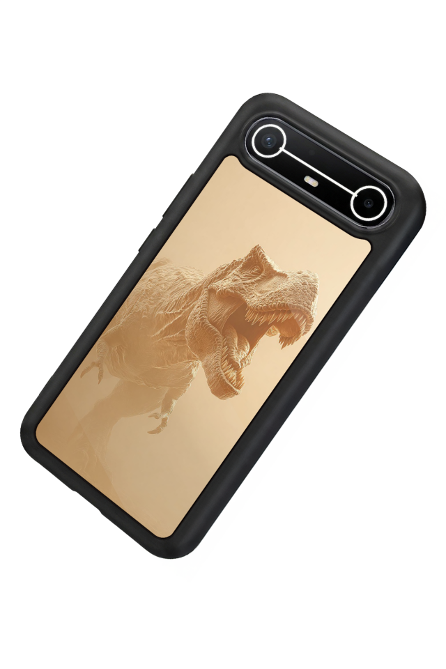 Tecno Spark Slim 5G Uyumlu Dinazor Tasarımlı Glossy Premium Kılıf