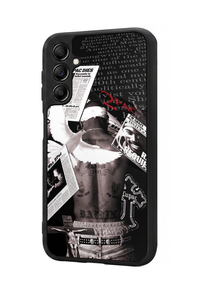 Samsung Galaxy A14 Uyumlu Tupac Tasarımlı Glossy Premium Kılıf