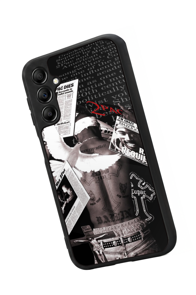 Samsung Galaxy A14 Uyumlu Tupac Tasarımlı Glossy Premium Kılıf