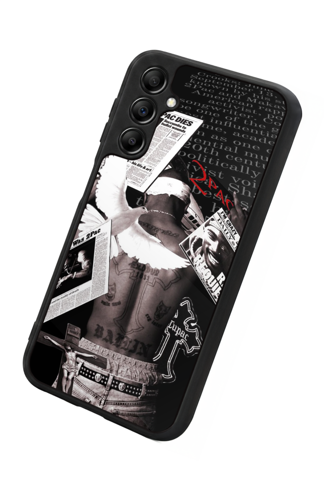Samsung Galaxy A14 Uyumlu Tupac Tasarımlı Glossy Premium Kılıf