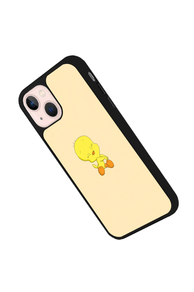 iPhone 13/14 Uyumlu Tweety Tasarımlı Glossy Premium Kılıf