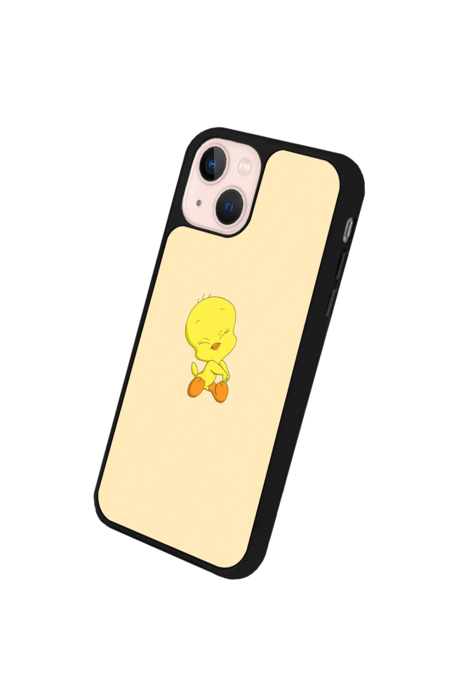 iPhone 13/14 Uyumlu Tweety Tasarımlı Glossy Premium Kılıf
