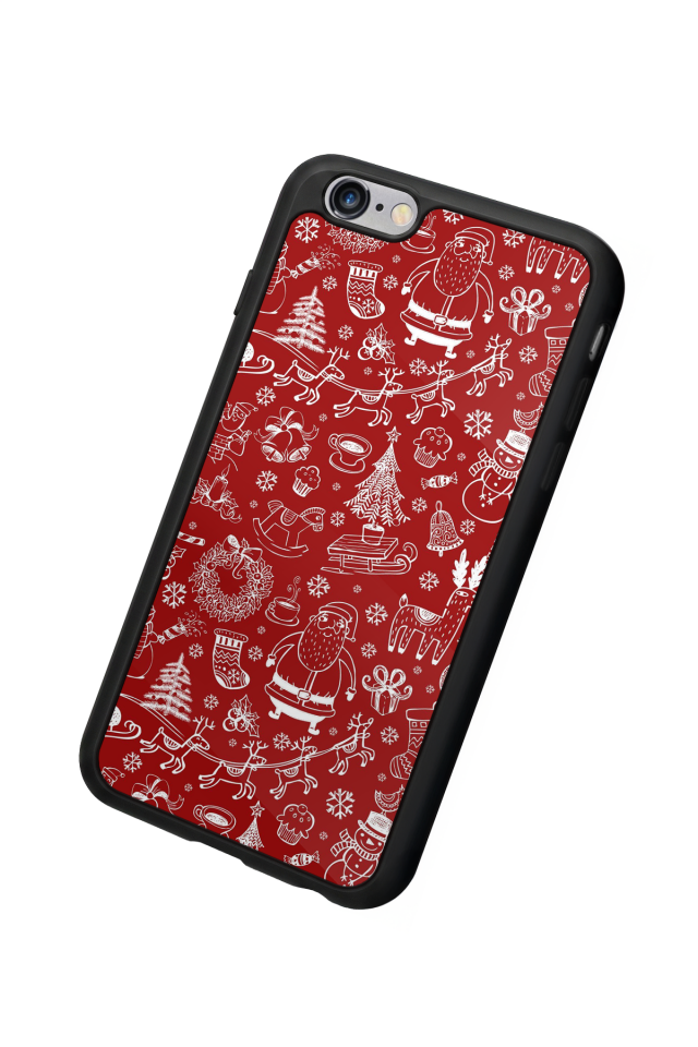 iPhone 6s Plus Uyumlu Yilbasi Christmas Tasarımlı Glossy Premium Kılıf