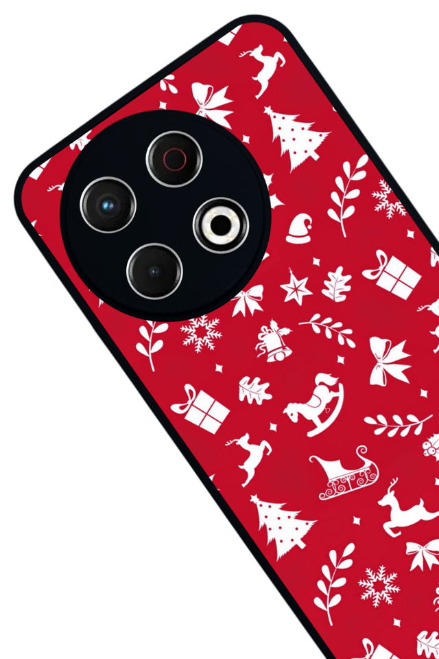 Tecno Spark 30 Pro Uyumlu Yilbasi Christmas Tasarımlı Glossy Premium Kılıf