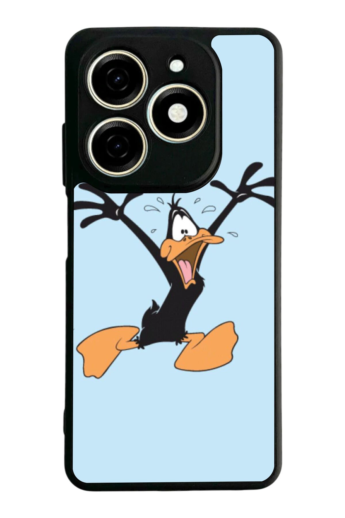 Infınıx Smart 8 Pro Uyumlu Daffy duck Tasarımlı Glossy Premium Kılıf