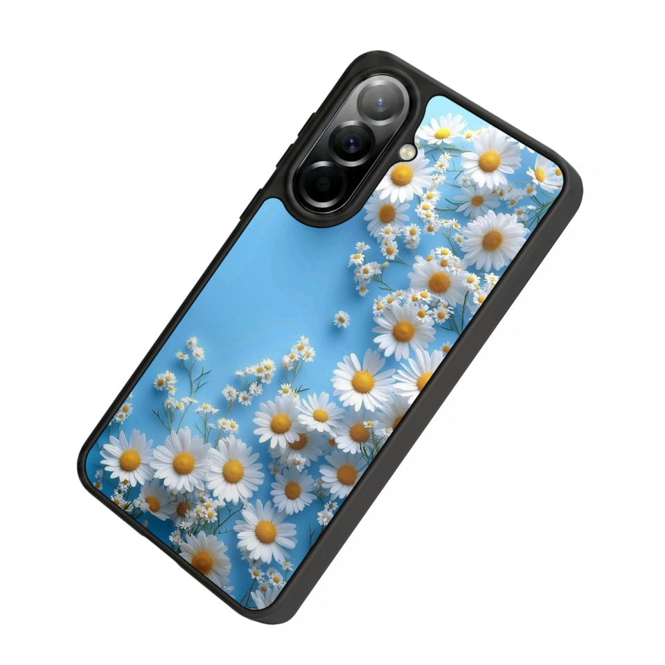 Samsung Galaxy A57 Uyumlu Cicek Tasarımlı Glossy Premium Kılıf