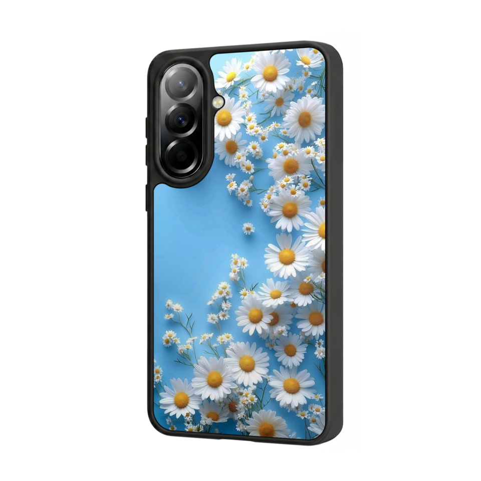 Samsung Galaxy A57 Uyumlu Cicek Tasarımlı Glossy Premium Kılıf