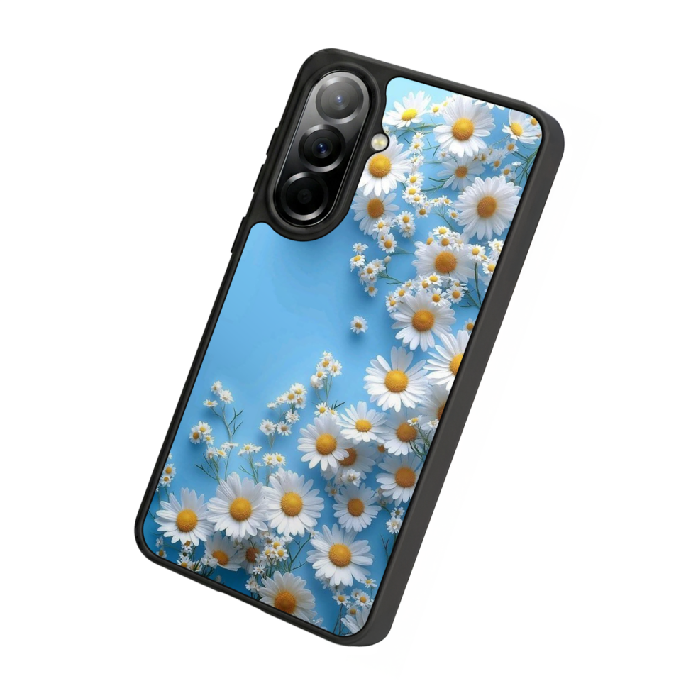 Samsung Galaxy A57 Uyumlu Cicek Tasarımlı Glossy Premium Kılıf