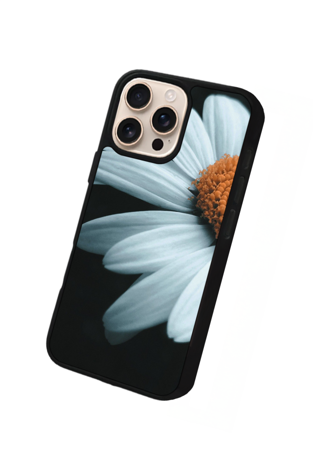 iPhone 15 Pro Uyumlu Cicek Tasarımlı Glossy Premium Kılıf
