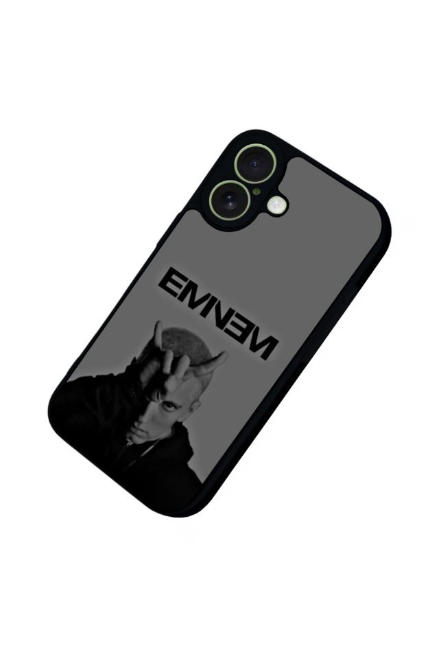 iPhone 17 Uyumlu Eminem Tasarımlı Glossy Premium Kılıf