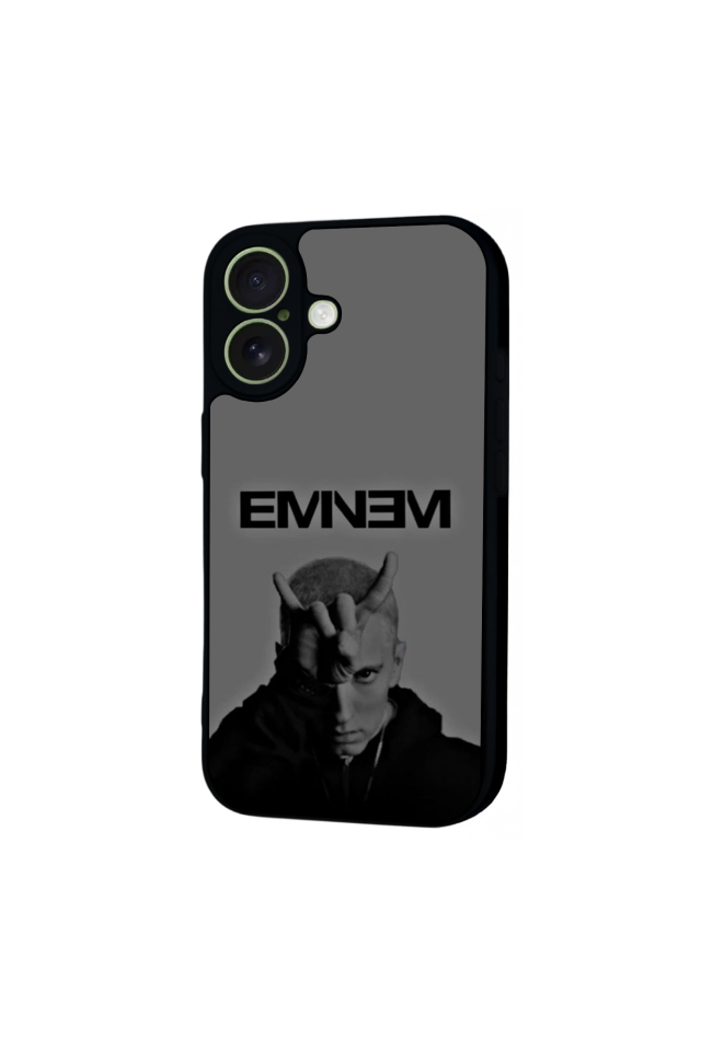 iPhone 17 Uyumlu Eminem Tasarımlı Glossy Premium Kılıf