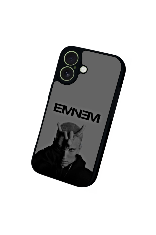 iPhone 17 Uyumlu Eminem Tasarımlı Glossy Premium Kılıf