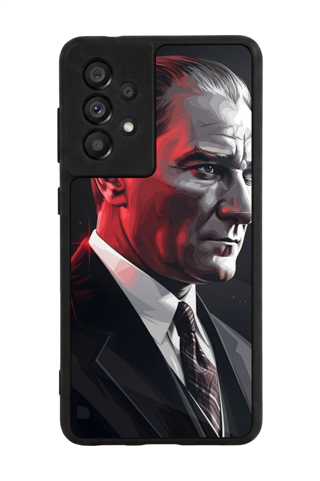 Samsung Galaxy A73 Uyumlu Mustafa Kemal Ataturk Tasarımlı Glossy Premium Kılıf