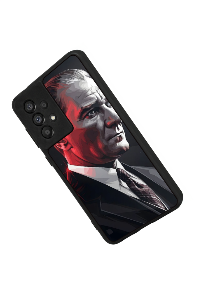 Samsung Galaxy A73 Uyumlu Mustafa Kemal Ataturk Tasarımlı Glossy Premium Kılıf