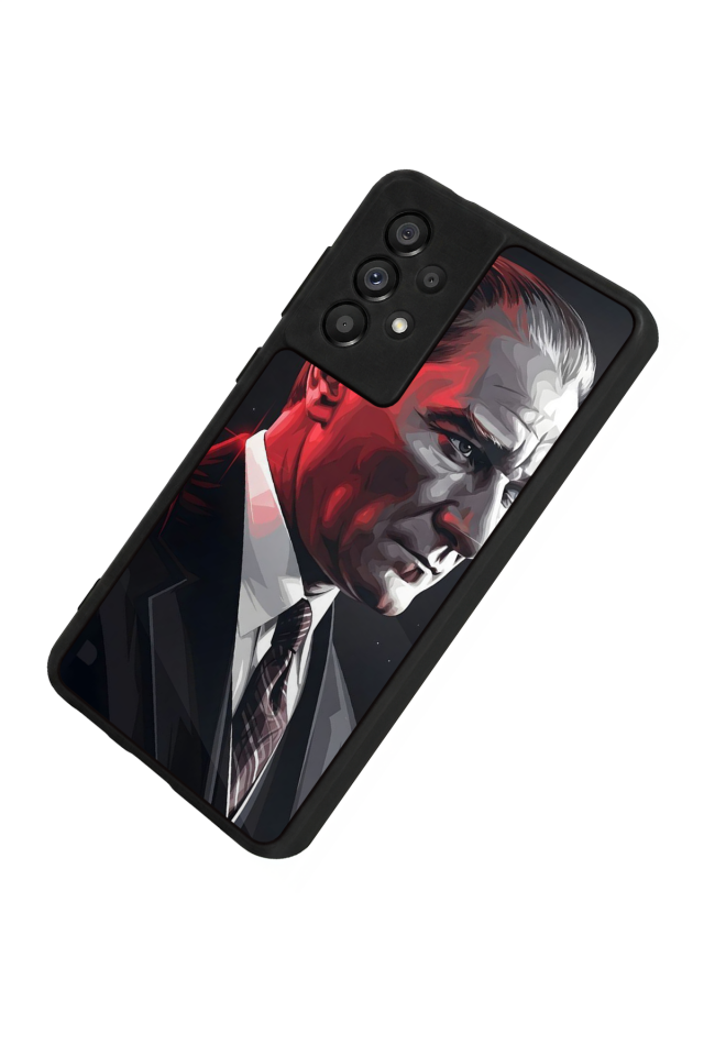 Samsung Galaxy A73 Uyumlu Mustafa Kemal Ataturk Tasarımlı Glossy Premium Kılıf