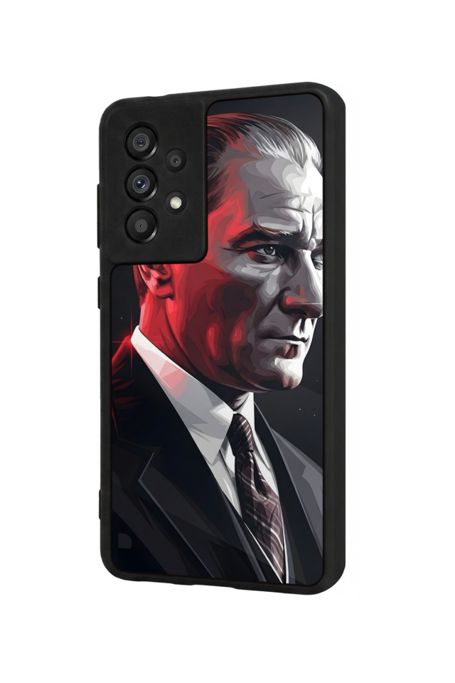 Samsung Galaxy A73 Uyumlu Mustafa Kemal Ataturk Tasarımlı Glossy Premium Kılıf