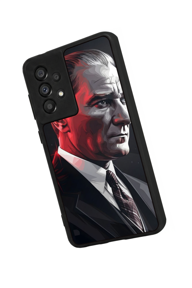 Samsung Galaxy A73 Uyumlu Mustafa Kemal Ataturk Tasarımlı Glossy Premium Kılıf