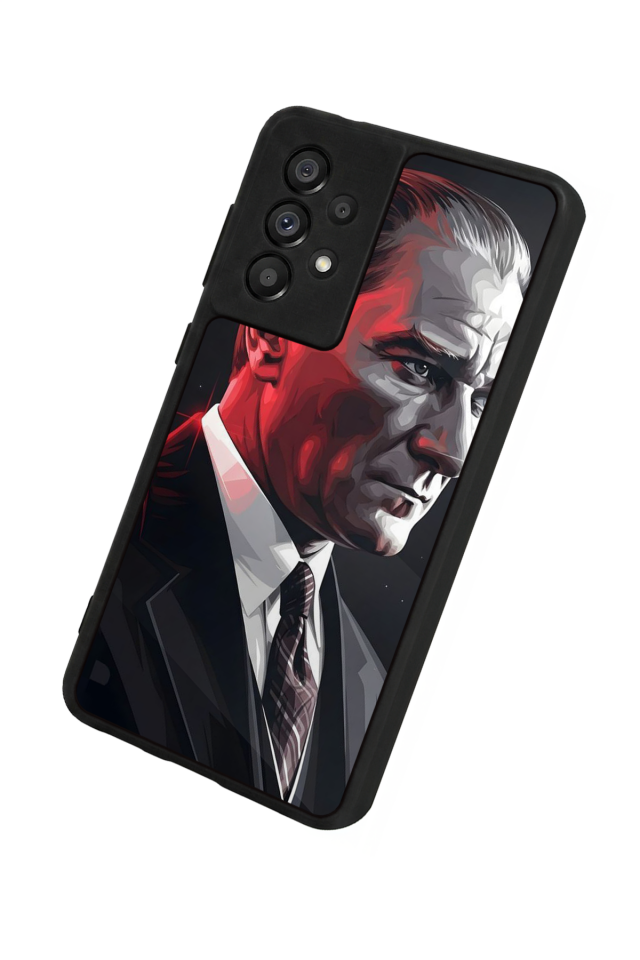 Samsung Galaxy A73 Uyumlu Mustafa Kemal Ataturk Tasarımlı Glossy Premium Kılıf