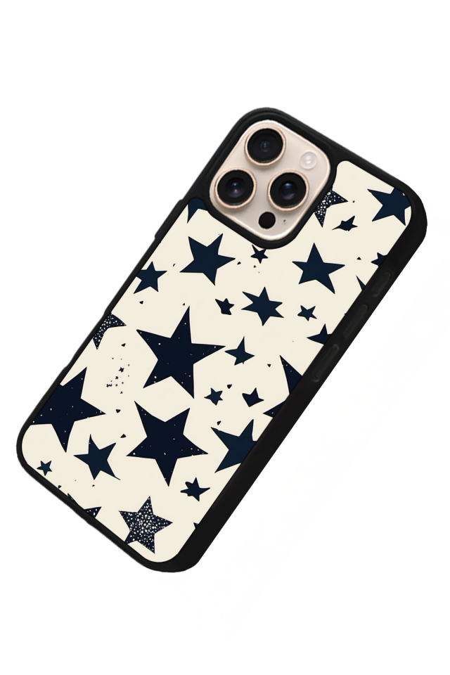 iPhone 16 Pro Max Uyumlu Retro Yildizlar Tasarımlı Glossy Premium Kılıf