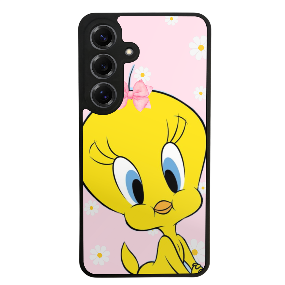 Samsung Galaxy S25 Uyumlu Tweety Tasarımlı Glossy Premium Kılıf