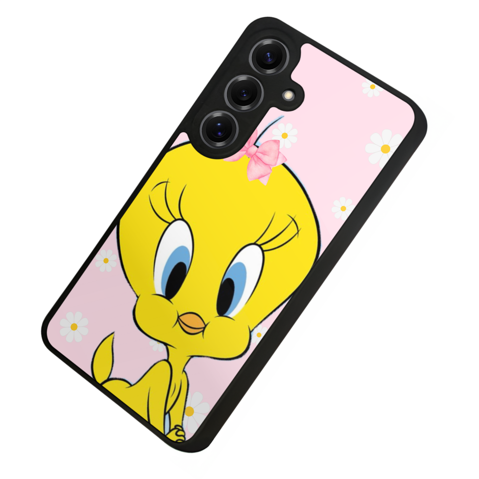 Samsung Galaxy S25 Uyumlu Tweety Tasarımlı Glossy Premium Kılıf