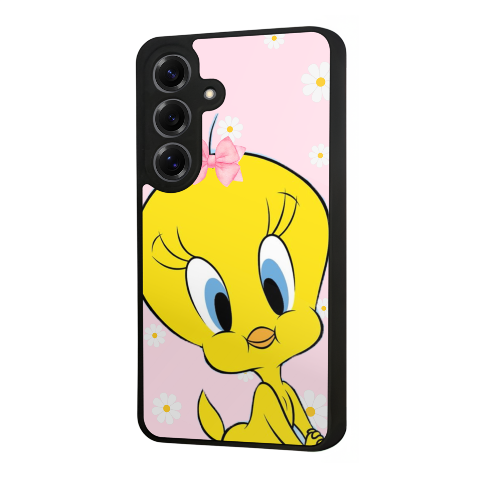 Samsung Galaxy S25 Uyumlu Tweety Tasarımlı Glossy Premium Kılıf
