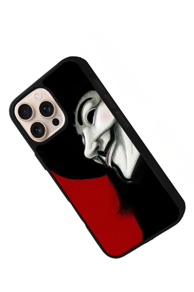 iPhone 16 Pro Uyumlu Vendetta Tasarımlı Glossy Premium Kılıf