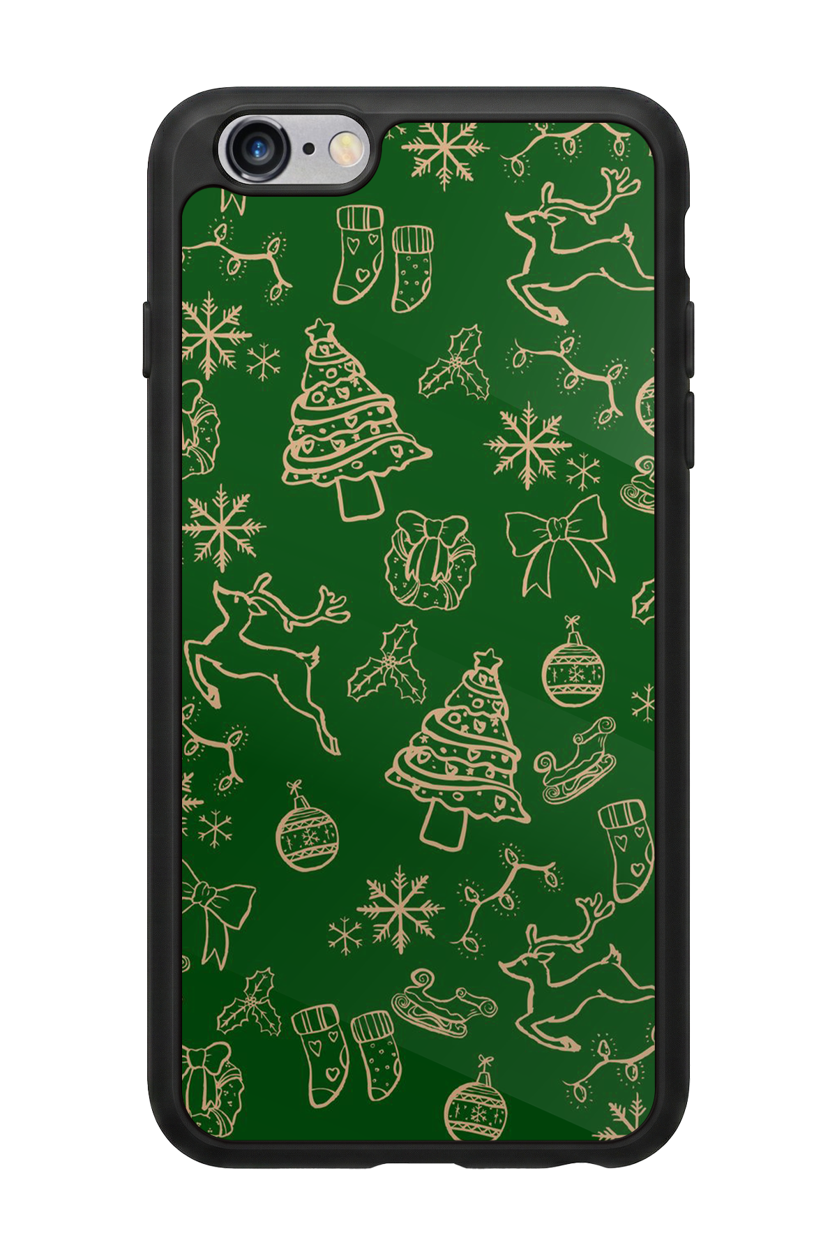 iPhone 6s Plus Uyumlu Yilbasi Christmas Tasarımlı Glossy Premium Kılıf