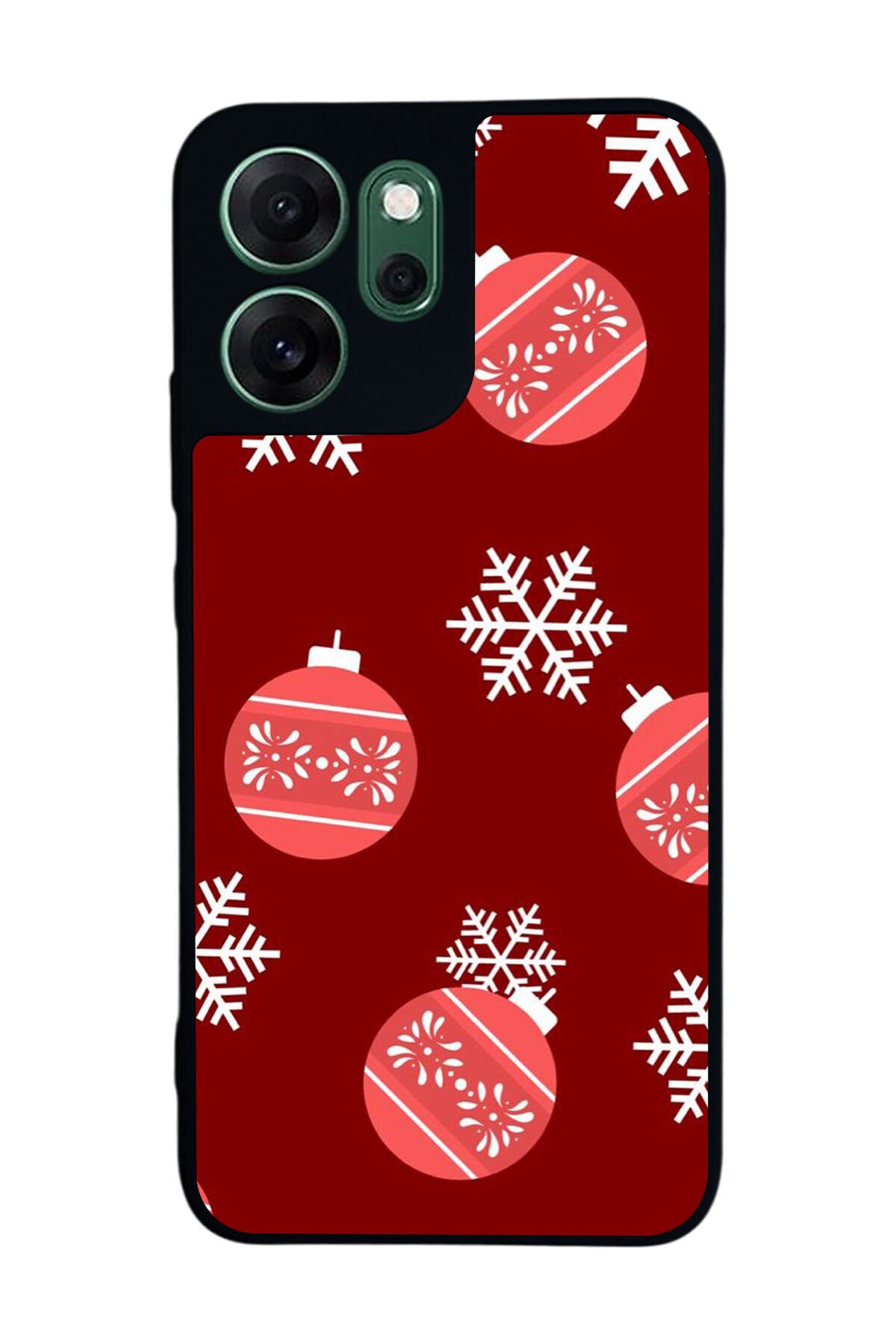 Oppo Reno 14F Uyumlu Yilbasi Christmas Tasarımlı Glossy Premium Kılıf
