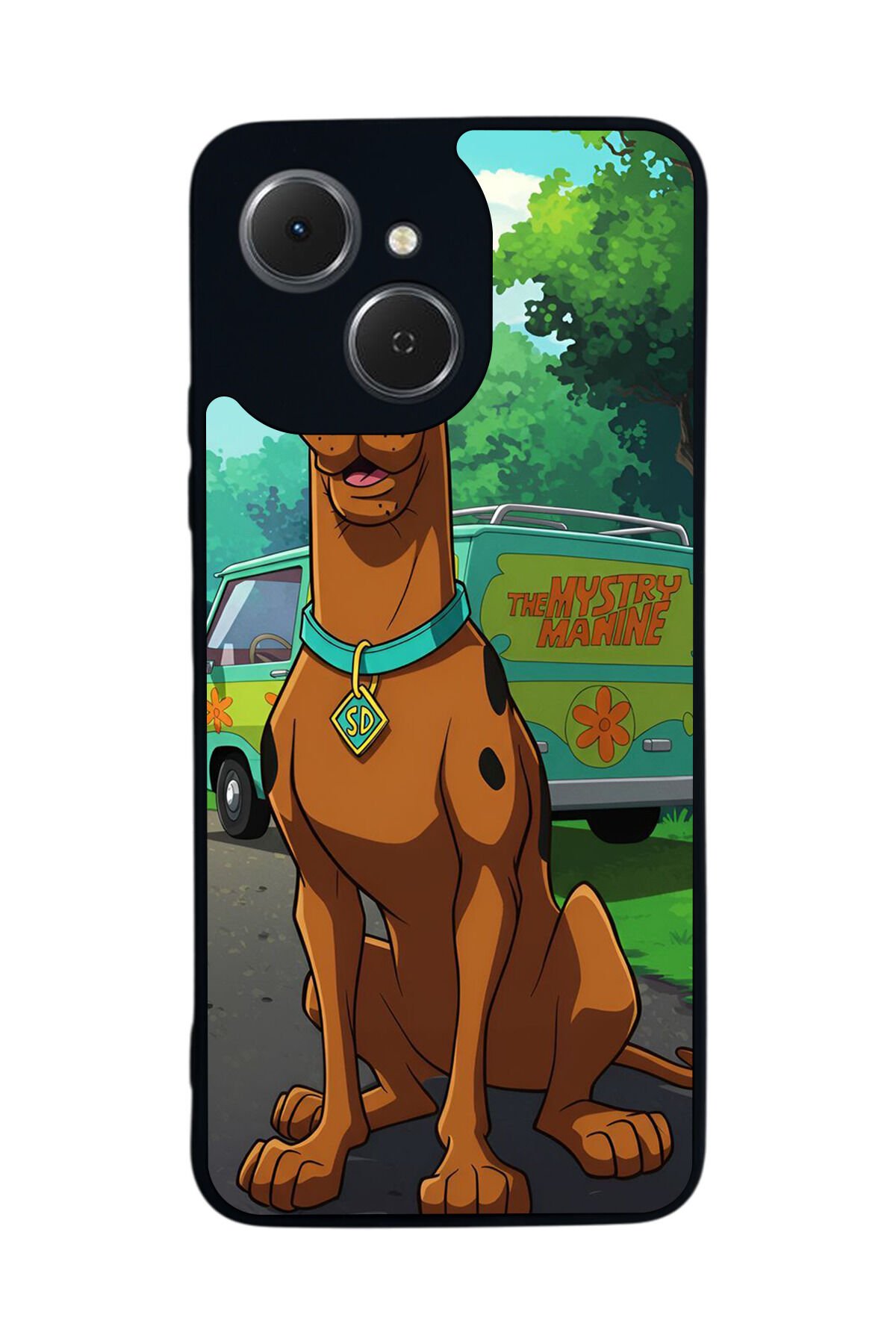 Tecno Spark 40C Uyumlu Scooby Doo Tasarımlı Glossy Premium Kılıf