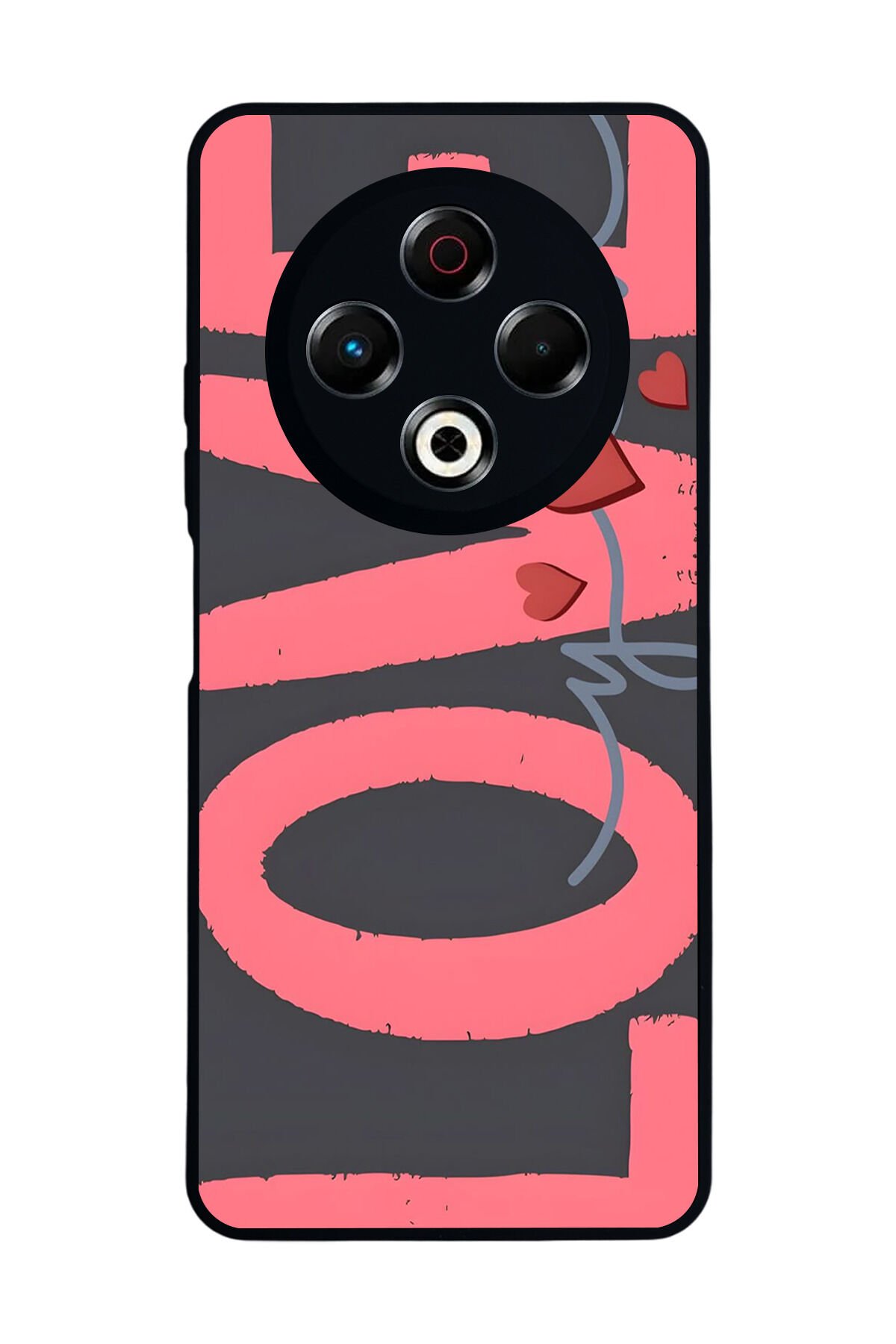 Tecno Spark 30 Uyumlu Love Tasarımlı Glossy Premium Kılıf