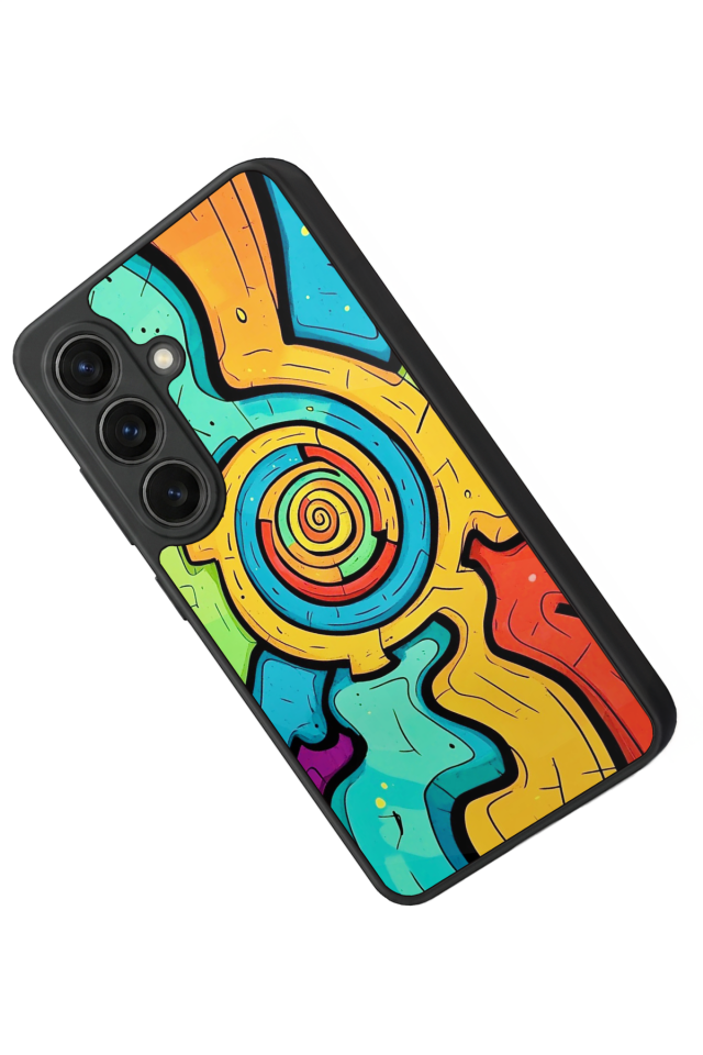 Samsung Galaxy S26 Uyumlu Abstract Tasarımlı Glossy Premium Kılıf
