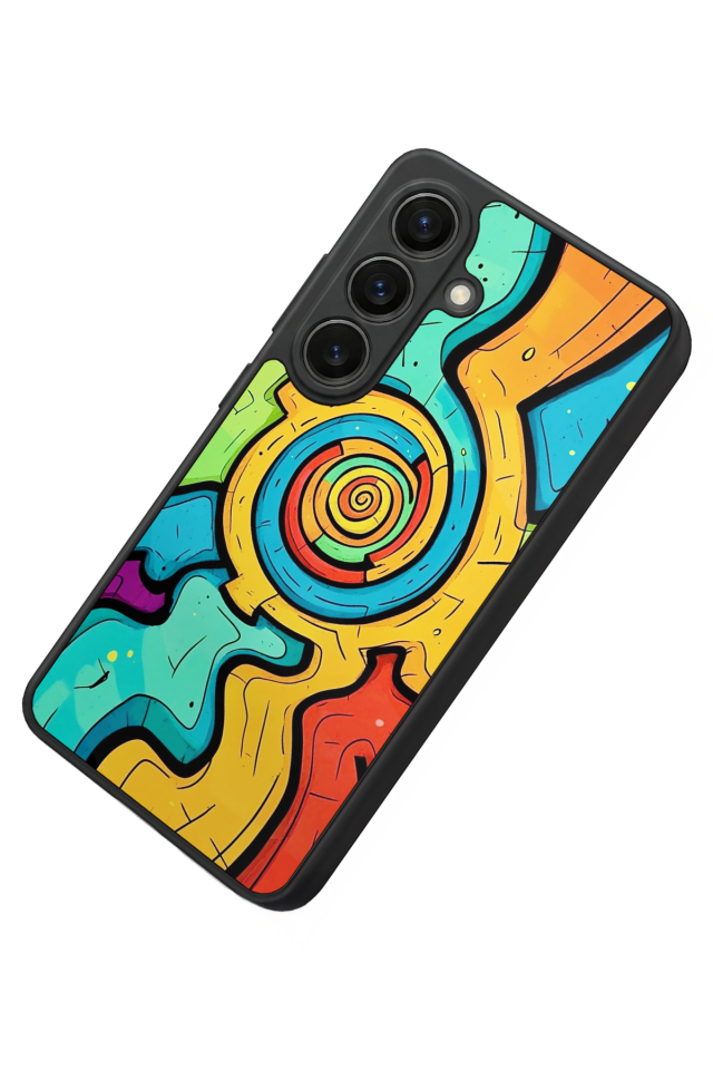 Samsung Galaxy S26 Uyumlu Abstract Tasarımlı Glossy Premium Kılıf