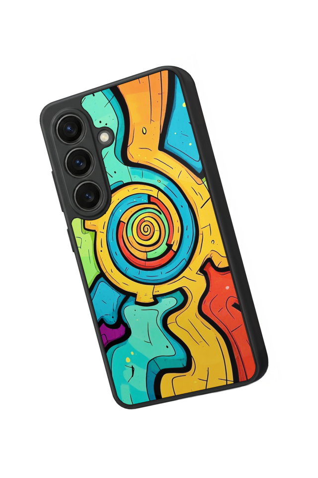 Samsung Galaxy S26 Uyumlu Abstract Tasarımlı Glossy Premium Kılıf