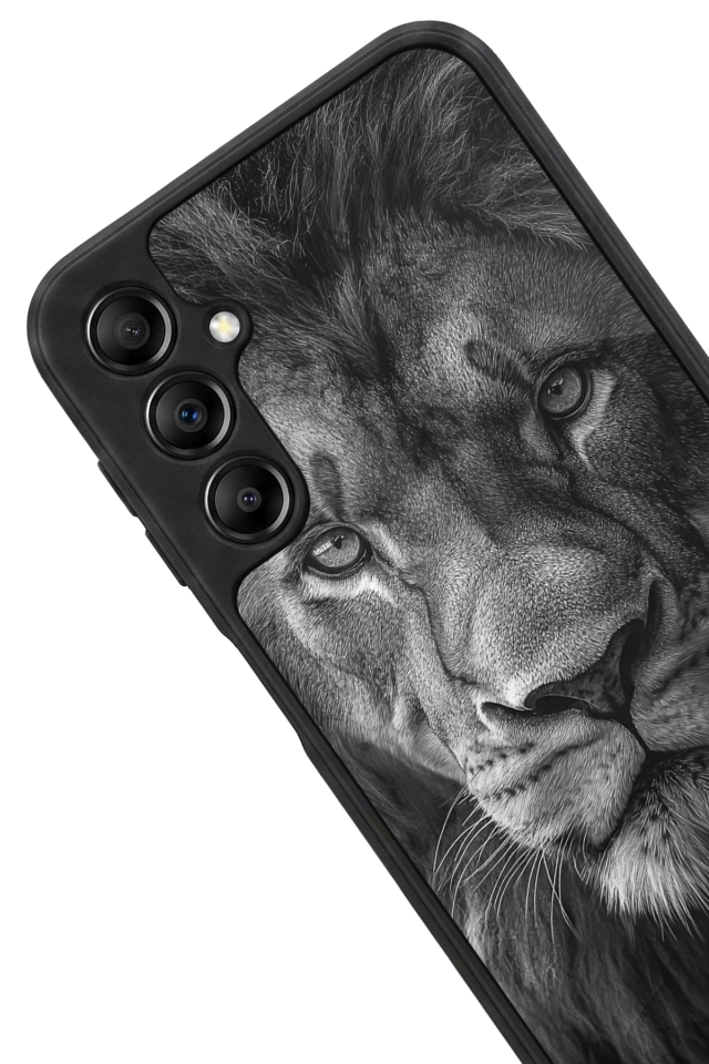 Samsung Galaxy A14 Uyumlu Aslan Tasarımlı Glossy Premium Kılıf