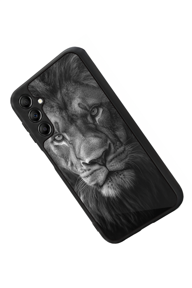 Samsung Galaxy A14 Uyumlu Aslan Tasarımlı Glossy Premium Kılıf