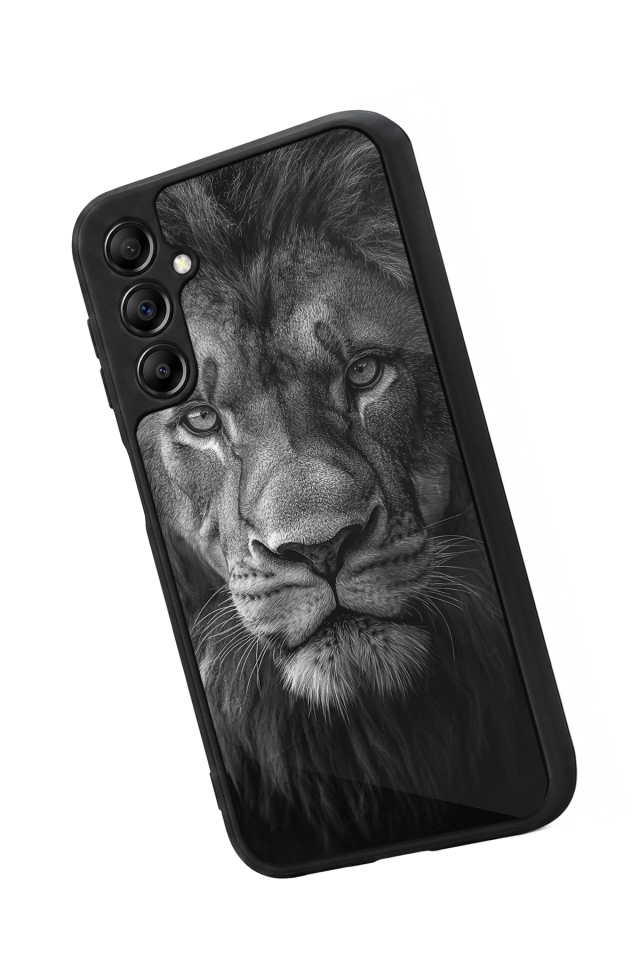 Samsung Galaxy A14 Uyumlu Aslan Tasarımlı Glossy Premium Kılıf