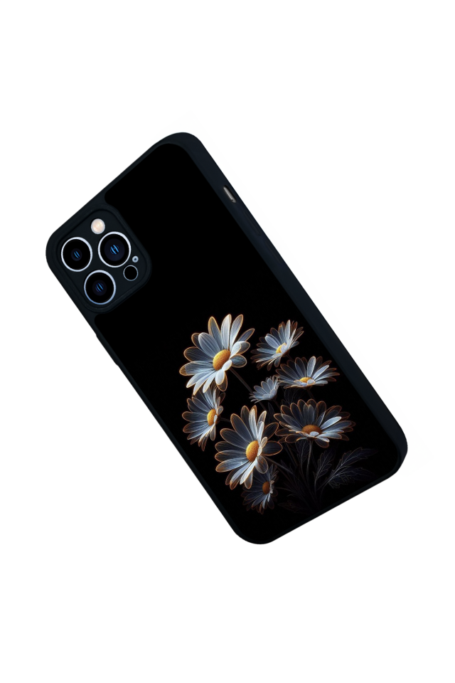 iPhone 12 Pro Max Uyumlu Cicek Tasarımlı Glossy Premium Kılıf
