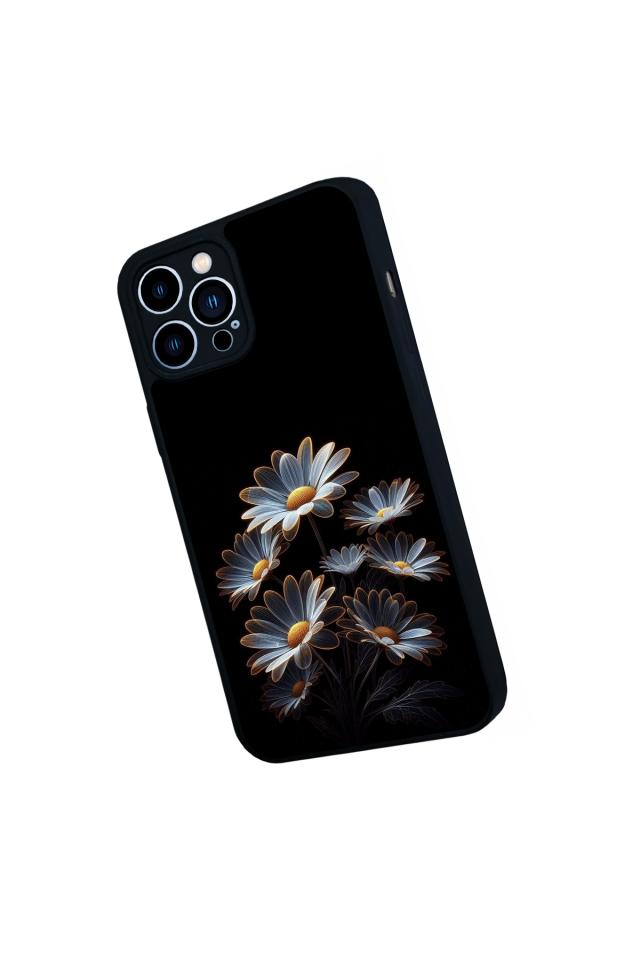 iPhone 12 Pro Max Uyumlu Cicek Tasarımlı Glossy Premium Kılıf
